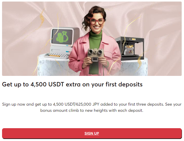 Promo 4500 USDT First Deposit
